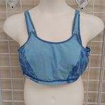 Glamorise Women's Elite Adjustable Wirefree Active Sport Bra Size 44B Blue Photo 5