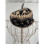 Obermeyer Tan Black pattern Winter Hat Cap 100% Wool Women’s One Size Photo 3