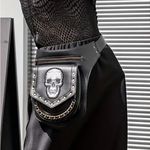 Gothic Waist Bag, Faux Leather Black Photo 4