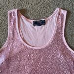 Pink Rose  Sequin Tank Top Photo 2