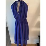 Double Zero Blue hight low dress sparky size small Photo 2