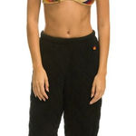 Aviator Nation  Quilted Black Sweatpants Photo 0