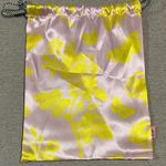 Floral Satin Drawstring Bag NWOT Pink Photo 0