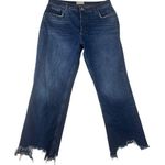 We The Free women's size 31 Maggie mid rise straight leg distressed crop jeans Photo 0