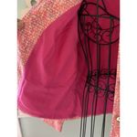 Sail To Sable STS  L Button Jacket Blazer Neon Tweed Pink Gold Career Barbie Photo 4