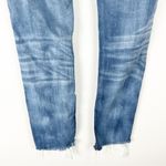Rock Revival  Alivia Blue Light Wash Distressed Fray Hem Skinny Jeans, Size 27 Photo 12