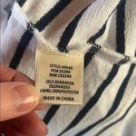 Skies Are Blue  Navy and White Striped Top Photo 2