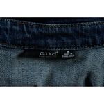 a.n.a . Denim Jean Jacket Coat Studded Size M Western Cowgirl Classic Button Up Photo 4