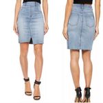 Spanx Distressed Denim Skirt Size Small Photo 1