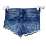 Forever 21 Denim Blue Jean Cutoff Shorty Shorts Raw Hem Distressed Juniors 25 Photo 1