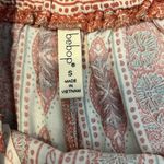 Bebop size small Bohemian Patterned Wide leg Pants in Rust and Cream like new Photo 3