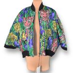 Gucci NWT Reversible Multicolor Tiger Leopard Jungle Print Bomber Jacket Size 38 Photo 3