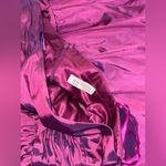 Mac Duggal NWOT  Metallic One-Shoulder Ultra Violet Ruffle Hem Gown sz 20 w Photo 7