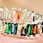 Swavorski Swarovski Elements Crystal Baguette Ring Photo 0