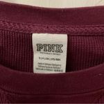 PINK - Victoria's Secret PINK Victoria Secret Long Sleeve Crewneck Cropped Thermal Boxy T-Shirt Casual Photo 4