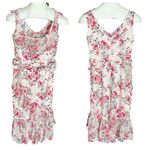 Babylon Collection Italia satin dress with bows and chiffon Pink Size 4 Photo 1