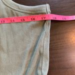 Gap  Laurel Wreath Green Sleeveless‎ Tiered Maxi Dress XL Ribbed Bodice Cotton Photo 9