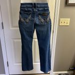 Wrangler Dark Wash Faded Bootcut 5-Pocket Jean w/ W Design on Back Pockets 13 Photo 5