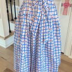 Avara Pinch Sommer Dress Midi Cherry Print Puff Sleeve Cotton New Blue Size XS Photo 2