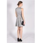 Comptoir des Cotonniers Dress XS Jersey Pleated Gray Neoprene Photo 7