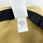 Gap Womens Packable Sun Hat Wide Brim Beige Black New Photo 4