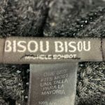 Bisou Bisou  Knit Sweater Poncho Turtleneck Gray one size oversized Photo 7