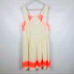 Free People  | Cream & Neon Georgia Dress Photo 6