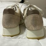 Munro  Piper Sneaker Suede Low Top Glitter Lace Up Arch‎ Support Size 9M khaki Photo 5