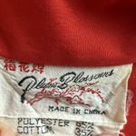 Vintage Red Plum Blossom Kimono Embroidered Chinese Dragon Robe Size M Size M Photo 4