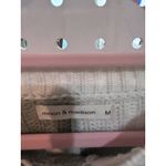 Moon & Madison Checkerboard Knit Cropped Sweater M Sage Green White Long Sleeve Size M Photo 3