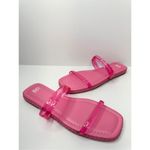 BP Nordstrom Jelly Strap Sandals Size 6 Viola Barbie Pink Braided Square Toe Photo 4