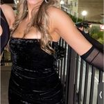 Garage  Velvet Black Mini Dress Photo 1