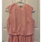 Vintage OOAK pink & white polka dot bubble hem dress medium Photo 8