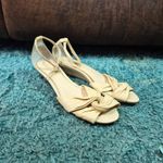 Ralph Lauren Lauren Cream Leather Sandals Photo 2