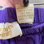 Victoria's Secret Victoria’s Secret VINTAGE purple pajama matching set shorts long sleeve small Photo 10