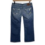 BKE  Buckle Stella Crop Capri Jeans Sz 27 Whisker Distressed Photo 1