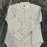 Blue and White Striped Shirt Size 4 Photo 0