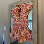 Love The Label Pink And Orange Floral Ruffle Mini Dress Size Small Photo 2