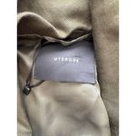 Uterque Linen Blend trench coat Asymmetrical Olive Green M Size M Photo 2