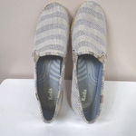 Keds Tennis Shoes Women Sz 8 Double Decker' Striped Blue & Beige Slip-On Casual Photo 5