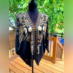 Dressy women’s blouse🌹 Black Size L Photo 8