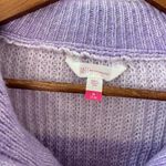 No Boundaries  Lavender and White Cowl Neck Sweater Photo 1