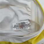 VERDELIMÓN Bikini Top Striped Voile Yellow White Bandeau NWT Size Extra Small Photo 13