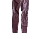 White House | Black Market WHBM Plum Leatherette Runway Legging Size 4 Photo 4