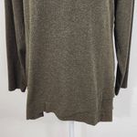Isaac Mizrahi  Dark Green Long Sleeve Tunic Size Small Brown Green Top Photo 2