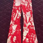 Edikted Red Print Jeans Photo 0