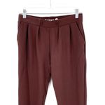 Betabrand SoHo Brown High Waist Stretch Pull On Ankle Crop Jogger Casual Pant Photo 4