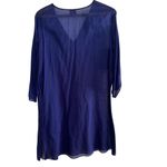 Eileen Fisher  Blue Cotton Tunic Dress - Size M Photo 2