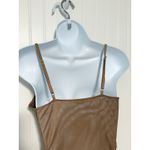 Free People  Cocoa Corset Bodysuit Size M Sleeveless Hook and Eye Thong Teddy‎ Photo 8