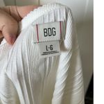 BDG UO Drew Cap Sleeve Ribbed Square White Neck Cropped Tee Size Large Nwot Photo 5